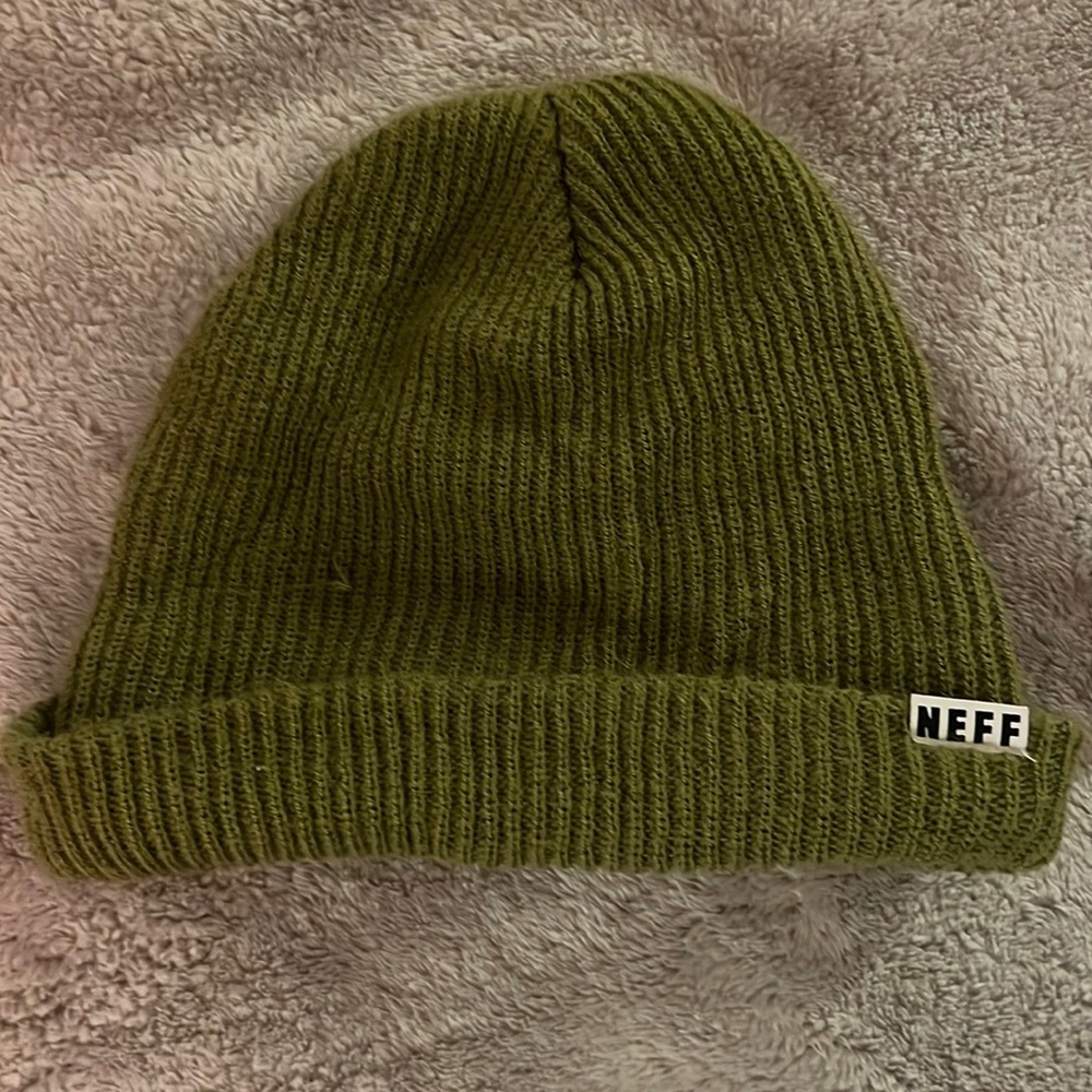 Neff olive green skate beanie